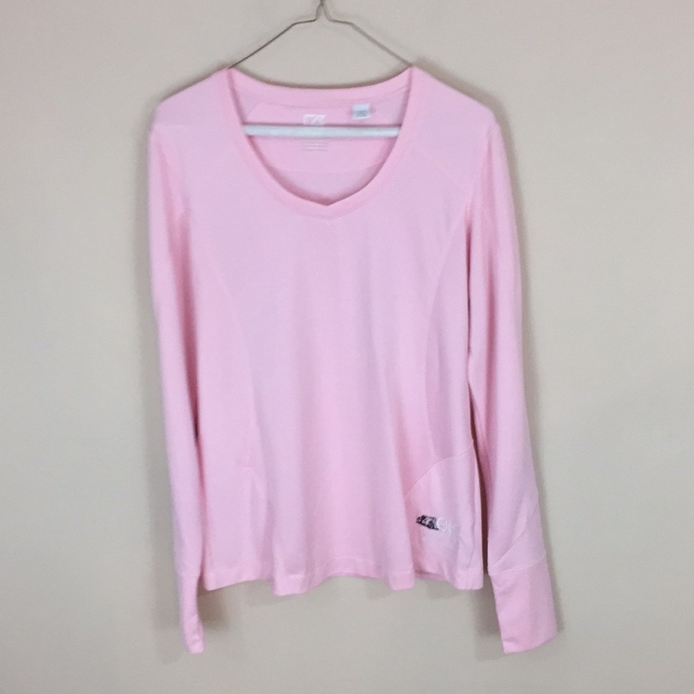 CB DryTec Pink Classic Cars at the Palace Long Sleeve Performance Tee Large